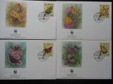 San Marino-WWF Fluturi-set complet FDC