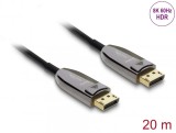 Cablu activ optic DisplayPort 8K60Hz/4K240Hz 40Gbps cu HDR T-T 15m, Delock 87108