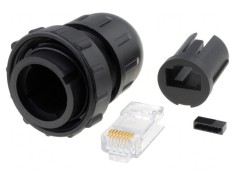 Mufă RJ45 Cat6 8P8C Fixare Rotire