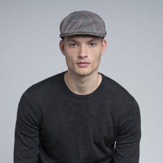 Sapca Kangol Pattern 504 Grey Plaid (S/M) - Cod 9735345437432 foto