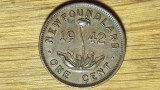 Cumpara ieftin Canada provincii -moneda colectie bronz- 1 cent 1942 XF Newfoundland - George VI, America de Nord