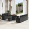 vidaXL Set de canapele pentru grădină 10 pcs Negru 80 x 80 x 71 cm 3364044