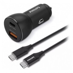 Incarcator auto usb -a si usb type c philips