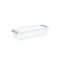 Set 6 cutii de depozitare din plastic transparent, cu capac si sistem de blocare, 3.5 l, 36x14x9 cm