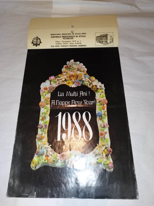bnk cld Calendar de perete - 1988 - CIUP PLoiesti
