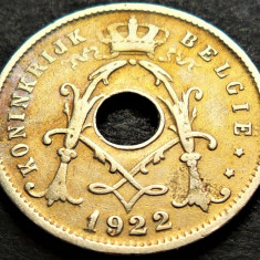 Moneda istorica 5 CENTIMES - BELGIA, anul 1922 *cod 1735 B