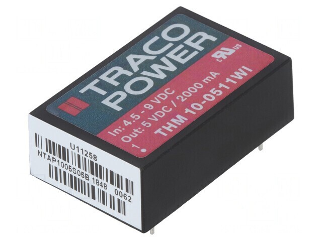 Convertor DC/DC 10W 4.5-9V la 5V 2A DIP24