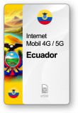 ESIM Internet Ecuador, valabil 30 zile, trafic Nelimitat, Standard