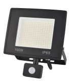 Proiector LED cu senzor de miscare Hoff Noctem Lite, 100W, 11000lm, lumina rece 6500K, IP65