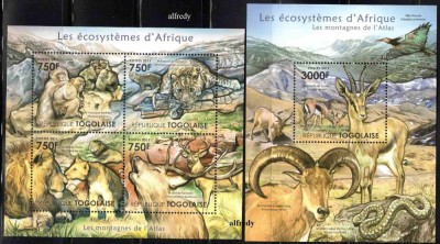 TOGO 2011, Fauna, serie neuzata, MNH foto