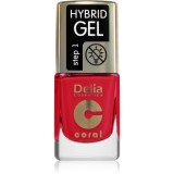 Delia Cosmetics Coral Nail Enamel Hybrid Gel lac de unghii sub forma de gel culoare 145 11 ml