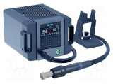 Staţie cu aer cald digitală QUICK 1,3kW 50-550&deg;C cu stativ și duze
