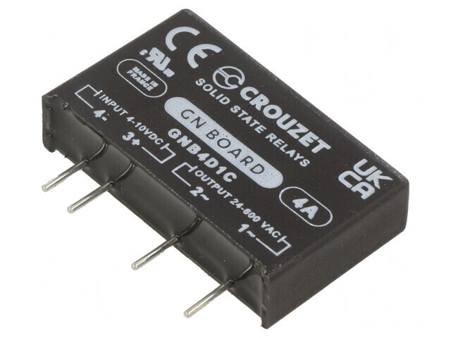 Releu semiconductor curent continuu 4A Ucom 4-10VDC GNB4D1C