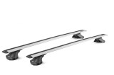Bare transversale Green Valley Rapido Vento Premium Silver Aluminiu pentru VOLKSWAGEN Caddy Van 2004-2015, cu prindere in puncte fixe