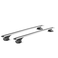 Bare transversale Green Valley Rapido Vento Premium Silver Aluminiu pentru Kia Ceed Hatchback 2007-2012, cu prindere in puncte fixe