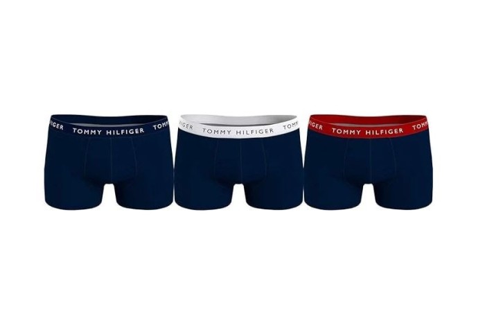 Boxeri pentru barbati Tommy Hilfiger 3P Trunk, Marimea M (86 - 91cm), pereche de 3, bleumarin - OUTLET