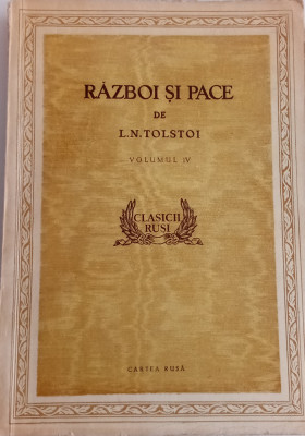 RĂZBOI ȘI PACE - VOL. IV-CARTEA RUSĂ foto