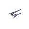 Cablu 2x RCA 3m cu remote OFC dublu ecranat albastru Goobay