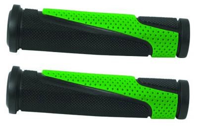 Mansoane bicicleta Caper (Negru + Verde) foto