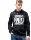 Hanorac Barbati Negru - Straight Outta Mehedinti - S