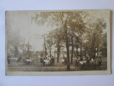 Rară! Carte poștală foto Lacu Sărat:Restaurant Rădulescu,circulată 1928 foto