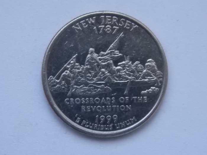 QUARTER DOLLAR 1999 USA-COMEMORATIVA-NEW JERSEY