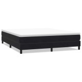Cumpara ieftin Pat cu arcuri fara saltea negru 180x210 cm catifea