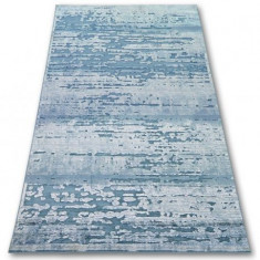 Covor acril Yazz 3520 Nori albastru si crem, 80x150 cm