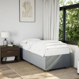VidaXL Cadru de pat fără saltea, gri deschis, 100x200 cm, textil
