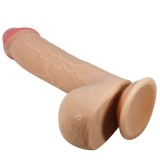 Dildos-Sliding Skin Series Dildo Realist cu Ventuză, Flesh 23.4 cm