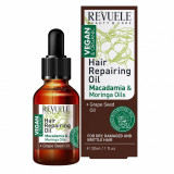 Ulei reparator pentru par cu uleiuri de Macadamia si Moringa, 30 ml, Revuele