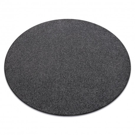 Covor rotund EXCELLENCE negru 141 simplu, melange, ker&eacute;k 170 cm