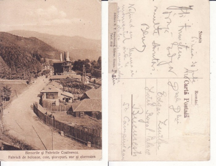 Sinaia - Birourile si Fabricile Costinescu-rara