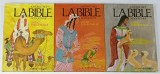 RACONTE - MOI LA BIBLE AUJOURD &#039;HUI par LOUISE TOBLER - MALER , VOLUMELE I - III , illustrations MORITZ KENNEL , 1984