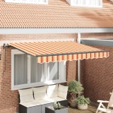 vidaXL Cortina Retractabilă Manual Galben 350 x 200 cm țesătură 3329688