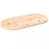 VidaXL Blat de masă, 60x30x2,5 cm, lemn masiv de pin, oval