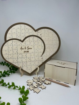 Guest book puzzle,in forma de inima foto