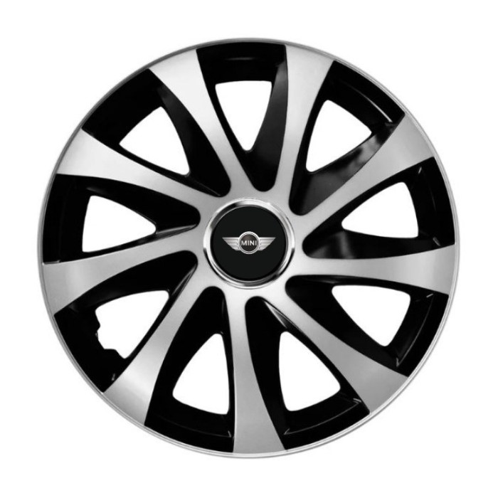 Set 4 capace roti Drift exrta Gri-Negru R16 pentru gama auto Mini