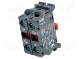 Element de contact 22mm NC x2 pentru placa frontală ABB