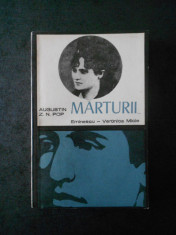 AUGUSTIN Z. N. POP - MARTURII ... EMINESCU * VERONICA MICLE foto