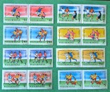 TIMBRE ROMANIA MNH LP1237/1990 -ITALIA 90- Turneul final-Serie &icirc;n pereche