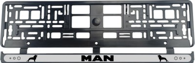 Set 2 bucati, suport numar inmatriculare MAN black foto