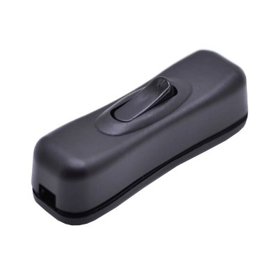 Intrerupator pe fir prin clipsare prin elSales ELS-IPFC , 3 A , 250 V , negru foto