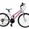 Bicicleta MTB Copii TEC Lady culoare alb/roz roata 24&quot; OtelPB Cod:202425000108