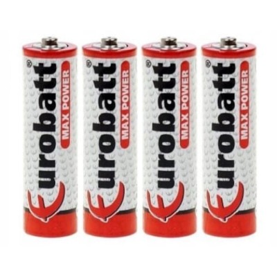 Set 4 baterii Eurobatt, AAA, R3, 1.5 V, fara mercur foto