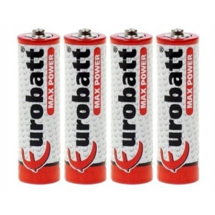 Set 4 baterii Eurobatt, AAA, R3, 1.5 V, fara mercur