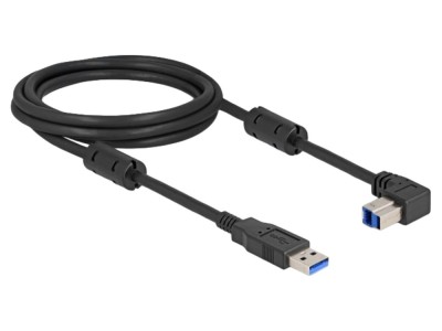 Cablu USB A/USB B 90&amp;deg; 2m, 5Gbps foto