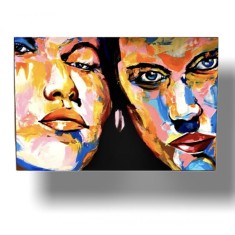 Tablou pictat manual Mysterious Couple