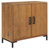 Cumpara ieftin Servanta, maro, 75x35x70 cm, lemn masiv de pin reciclat