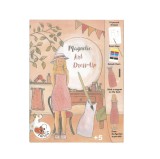 Joc Creativ Magnetic Moda Egmont Toys, Joc Arta, +5 Ani, Figurina &amp; Elemente Vestimentare, Carton